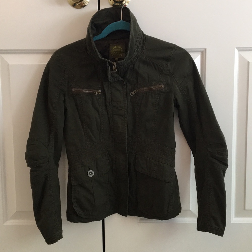 Dark green utility jacket
